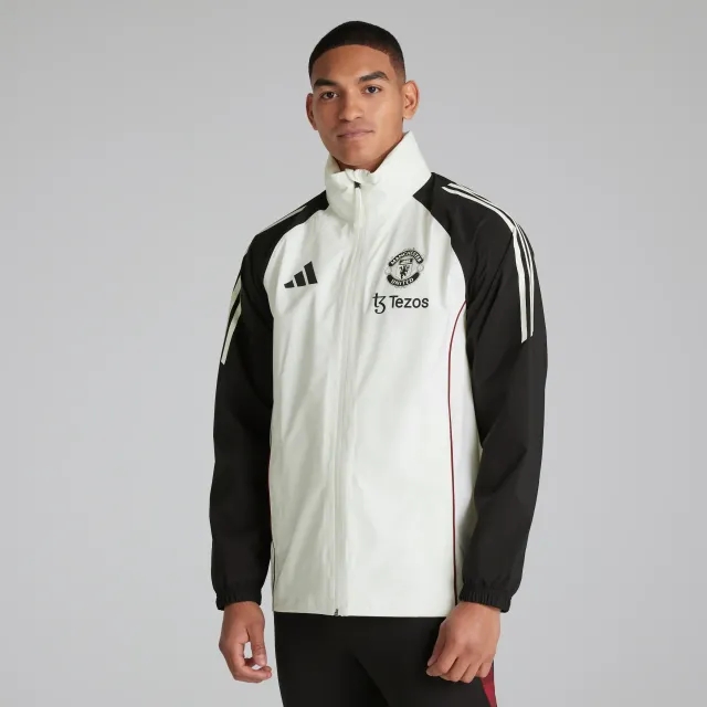adidas Manchester United Tiro 24 Rain Jacket White