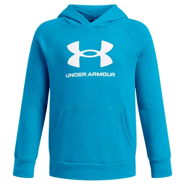 Boys'  Under Armour  Rival Fleece Big Logo Hoodie Ether Blue / White YXS (48 - 50 in)