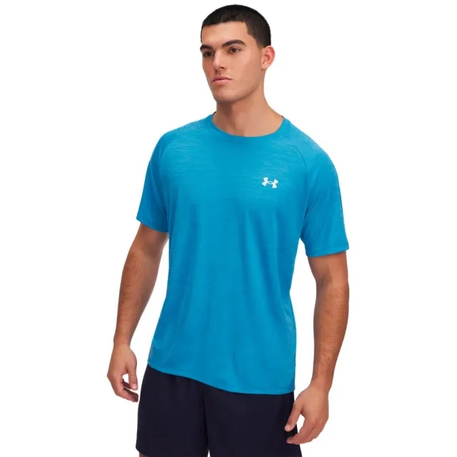 Under Armour  Tech™ Textured Men's Short Sleeve Ether Blue / Tonic / White XS
