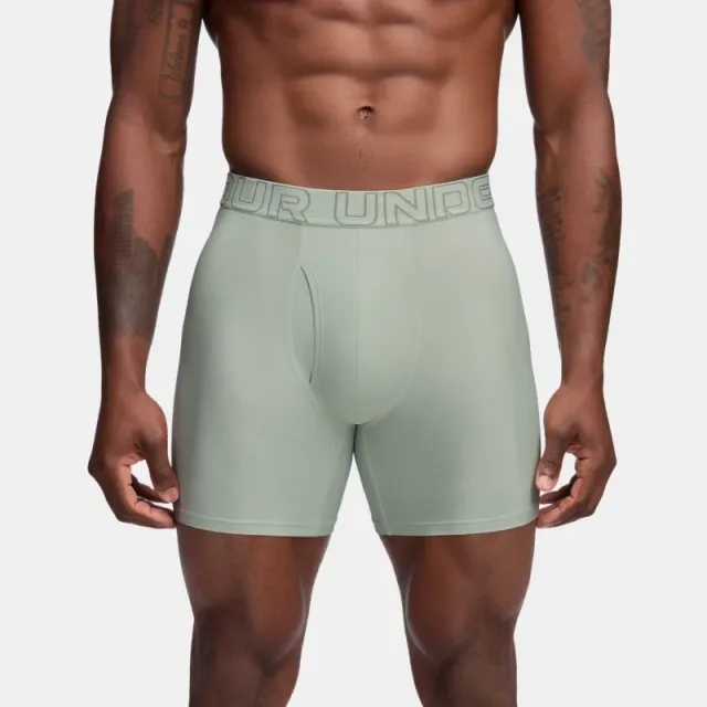 Men's  Under Armour  Performance Tech™ Mesh 6 3-Pack Boxerjock® Hydro Green / Silica Green / Silica Green XL