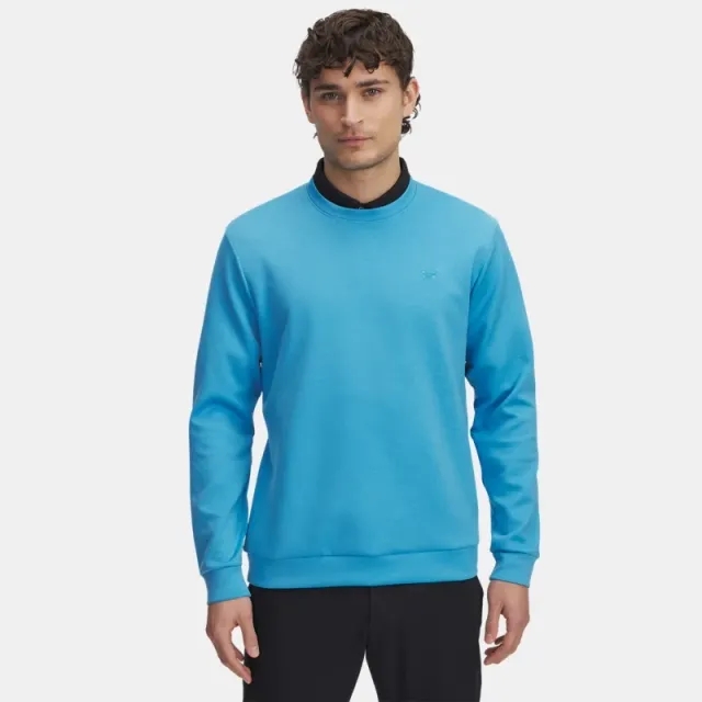 Men's  Under Armour  Drive Midlayer Crew Ether Blue / Ether Blue 3XL