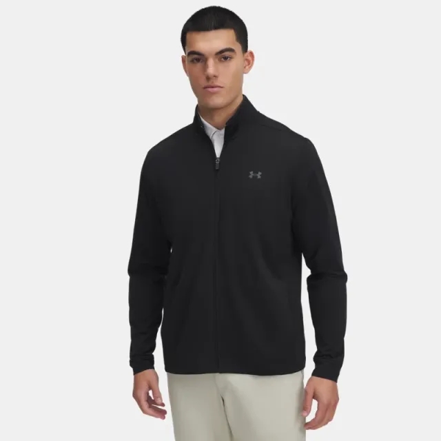 Men's  Under Armour  Drive Full Zip Black / Castlerock XXL