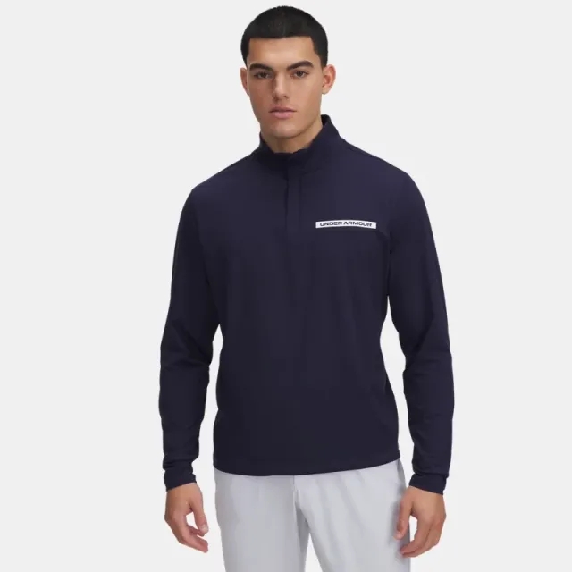 Men's  Under Armour  Tee To Green ¼ Zip Midnight Navy / White 3XL