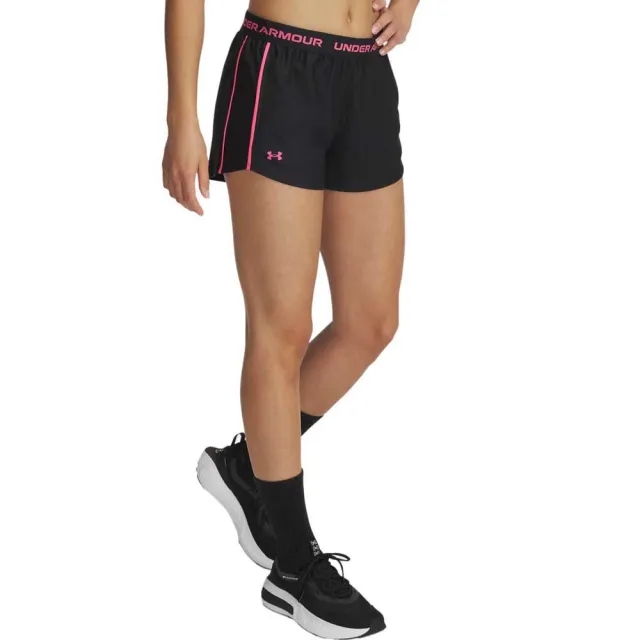Under Armour  Tech™ Play Up Women's 3 Shorts Black / Super Pink XXL
