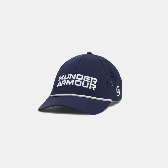 Men's  Under Armour  Jordan Spieth Drive Rope Snapback Cap Midnight Navy / White OSFM