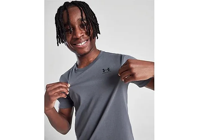 Under Armour Sportstyle Left Chest T-Shirt Junior - Gray - Kids
