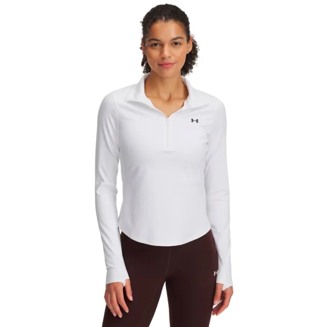 Women's  Under Armour  Motion ½ Zip White / Black XXL