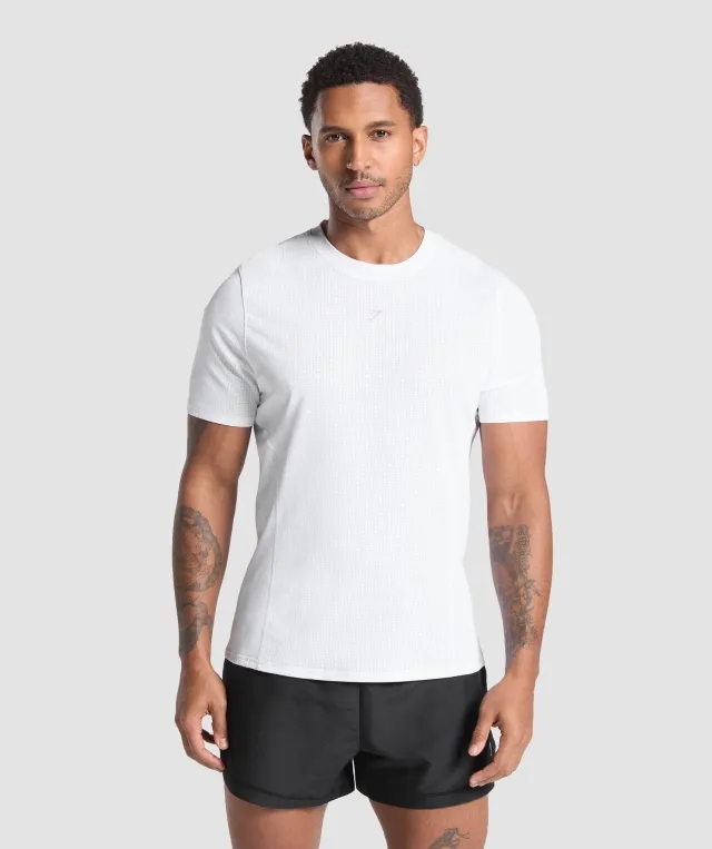 Marathon Running T Shirt - White
