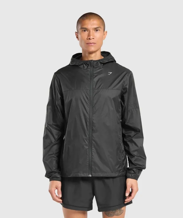 Marathon Running Windbreaker - Black