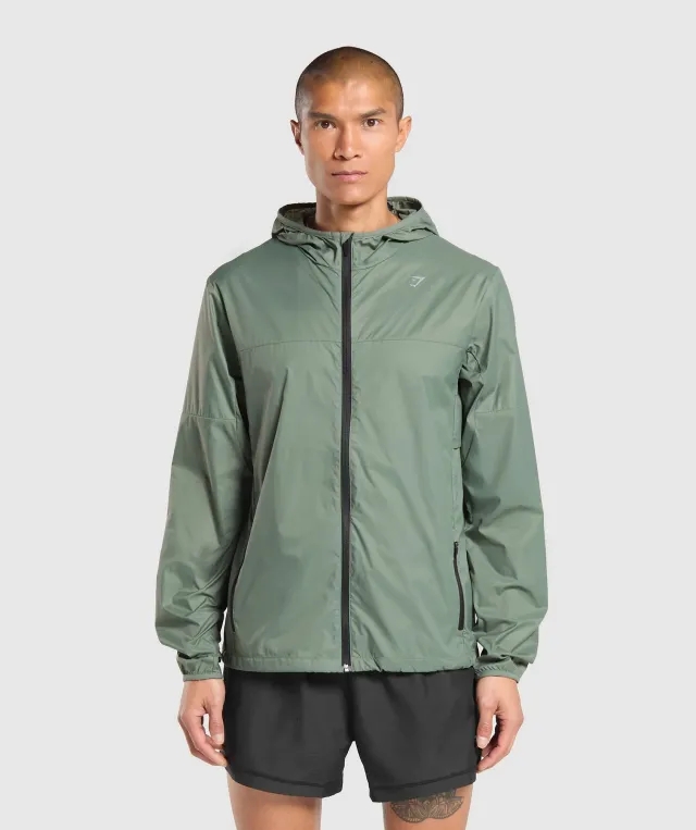 Marathon Running Windbreaker - Unit Green