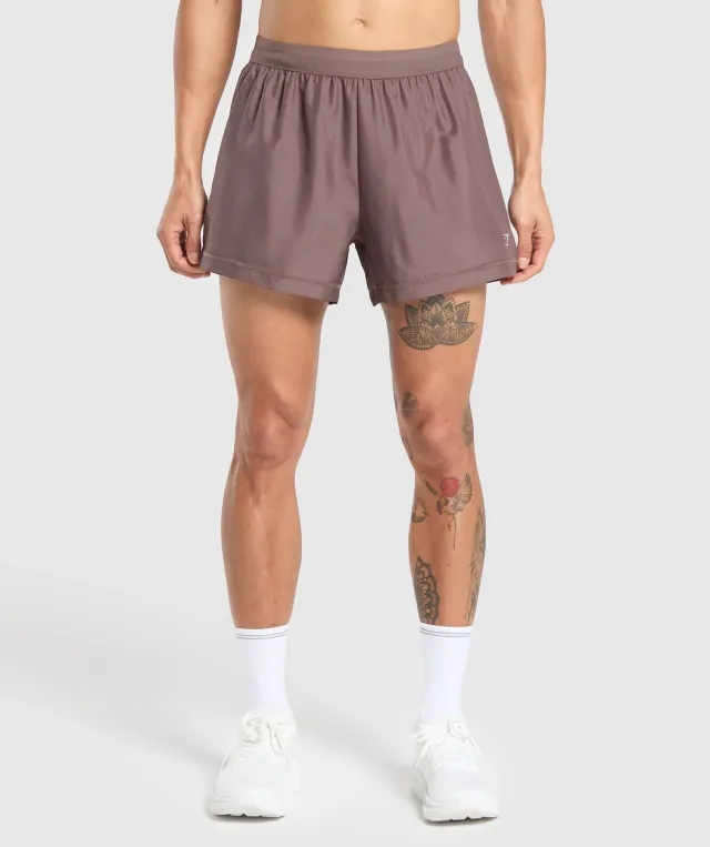 Marathon Running Shorts - Steel Purple