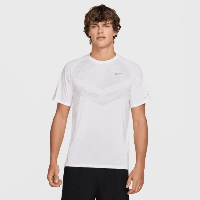 Nike Stride Men's Dri-FIT ADV Short-Sleeve Running Top - White - Polyester