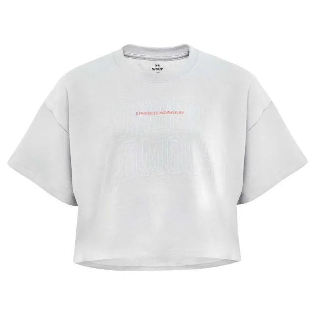 Under Armour Varsity Mix Heavyweight Crop Short Sleeve T-shirt