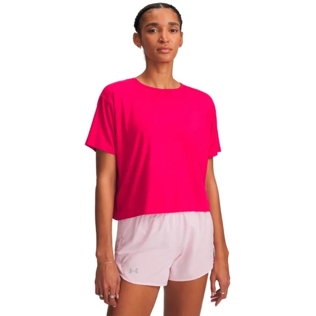Women's  Under Armour  Motion Short Sleeve Shaded Fuchsia / White XXL