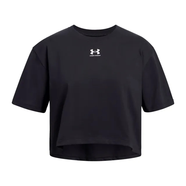 Girls'  Under Armour  Rival Short Sleeve Black / White YXS (48 - 50 in)