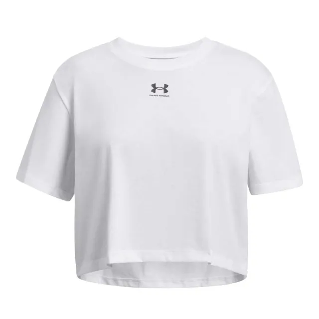 Under Armour Girls' Small Logo T-Shirt Junior - White - Kids