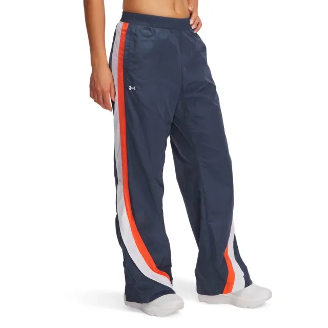 Women's  Under Armour  Icon Crinkle Tear-Away Pants Downpour Gray / White / White XS