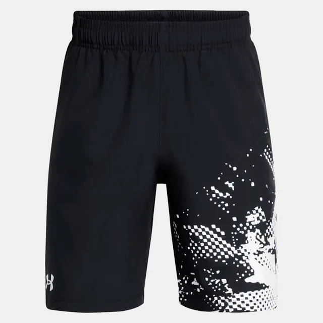 Boys'  Under Armour  Tech™ Woven Graphic Shorts Black / White / White YXS (48 - 50 in)