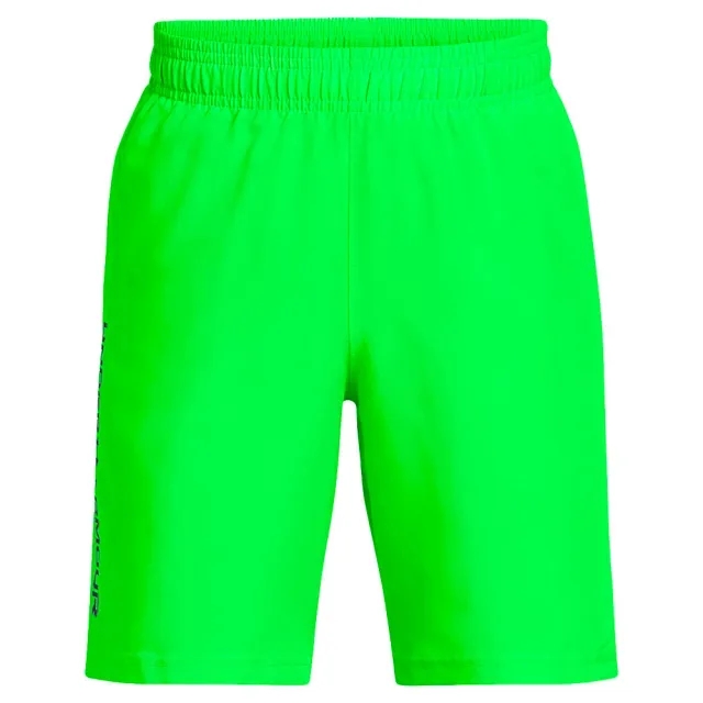 Boys'  Under Armour  Tech™ Woven Wordmark Shorts Cyber Green / Black YXL (63 - 67 in)
