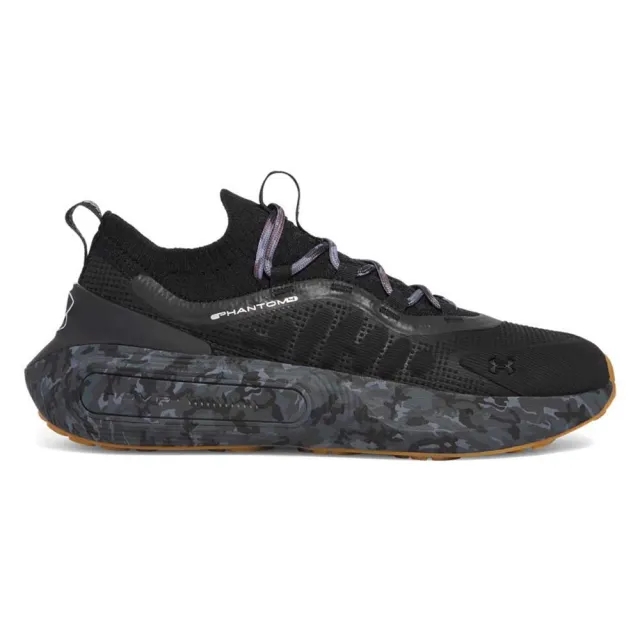 Unisex  Under Armour  Phantom 4 Camo Shoes Black / Steel / Ultimate Black 8