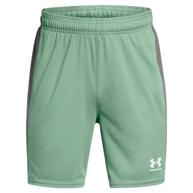Boys'  Under Armour  Challenger Knit Shorts Silica Green / Castlerock / White YXL (63 - 67 in)