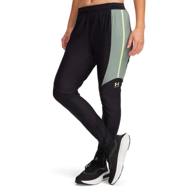 Women's  Under Armour  Challenger Pro Pants Black / Silica Green / Sonic Yellow XS