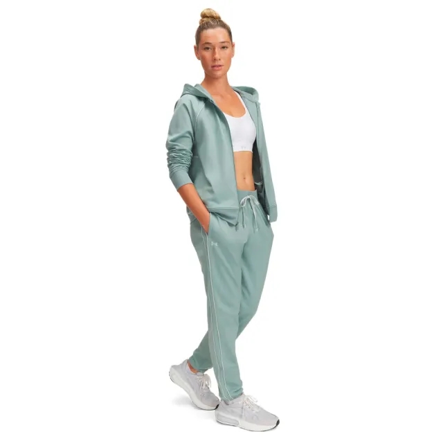 Under Armour Tricot Full Zip Tracksuit - Green - Womens