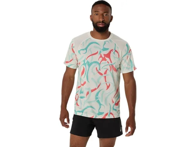 Asics Road All Over Print Ss Top
