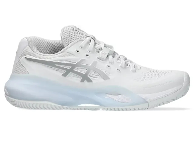 Asics Women's Clay Court Tennis Shoes Gel Resolution X - White