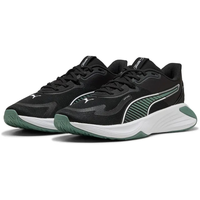 PUMA Pwr Hybrid Training Shoes, Black/Green Moon/White