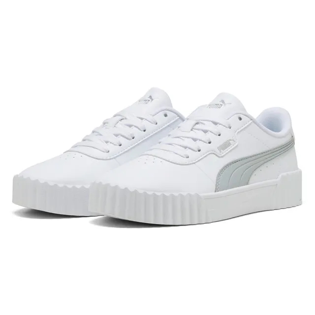 PUMA Carina 3.0 Aqua Metallics Trainers, White/Silver