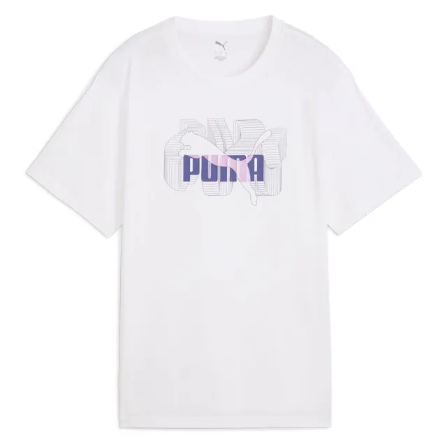 Puma Select Stacked No. 1 Logo Relaxed Fit Short Sleeve T-shirt