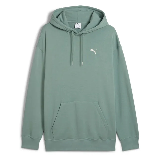 PUMA Wardrobe Ess Relaxed Hoodie Men, Green Moon