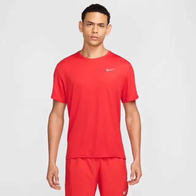 Nike Miler Running Shirt Men - Red