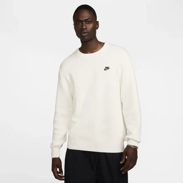 Nike Club Men Sweatshirts - White