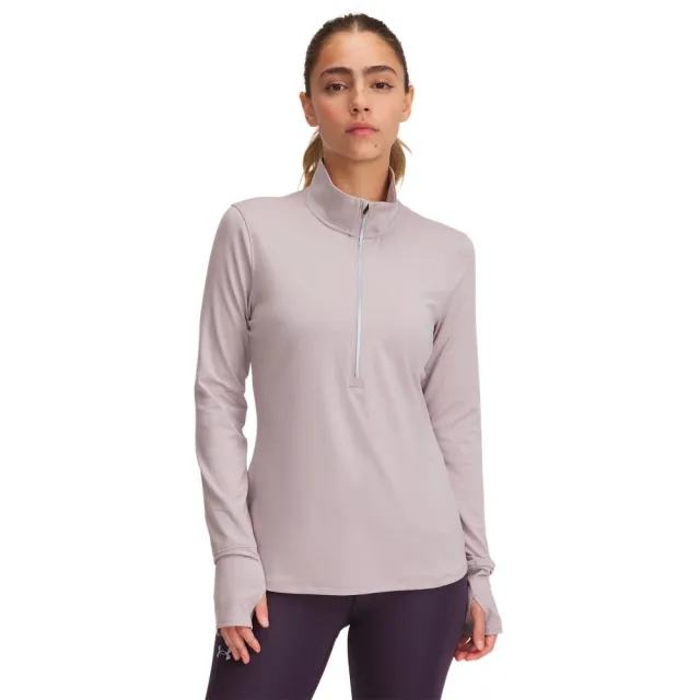 Women's  Under Armour  Q Under Armour lifier Run ½ Zip Gray Dawn / Reflective XS