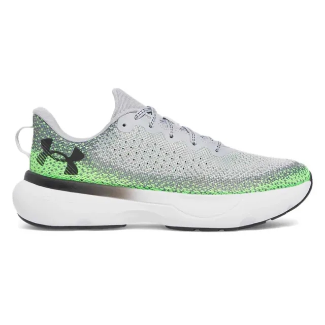 Men's  Under Armour  Infinite Running Shoes Mod Gray / Hyper Green / Black 8.5