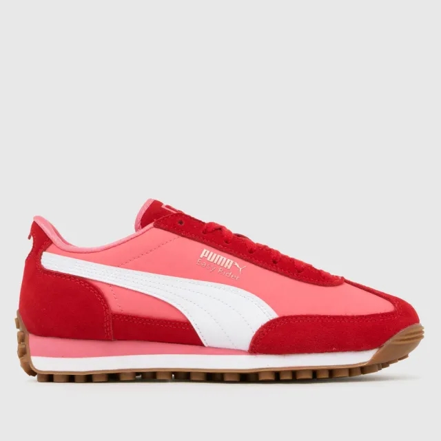 Puma Junior Easy Rider Lovers Trainer - Red - Size 4 - Red