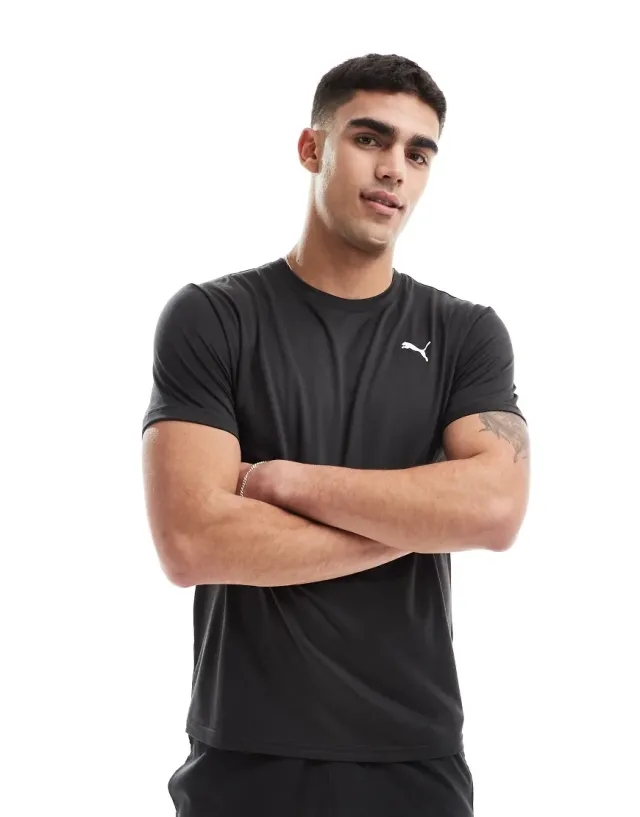 PUMA Tad Essentials Solid Cat T-Shirt Men, Black