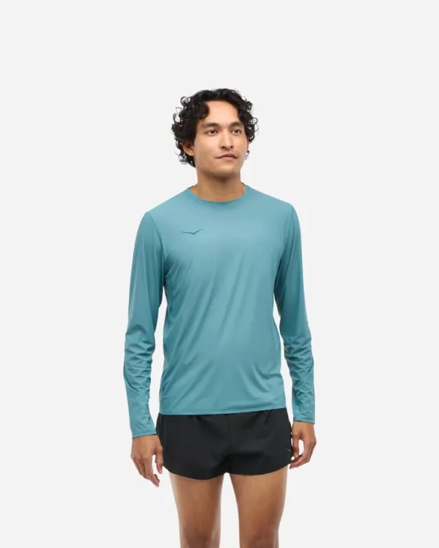 Hoka One One HOKA Men's Airolite Run Long Sleeve in Mountain Fog