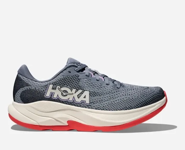 Hoka One One HOKA Women's Rincon 4 Road Running Shoes - Moonlight/Nautical Dusk - UK 8 - Grey