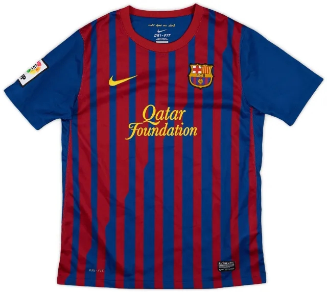 Nike 2011-12 Barcelona Home Shirt - 8/10 - (L.Boys)