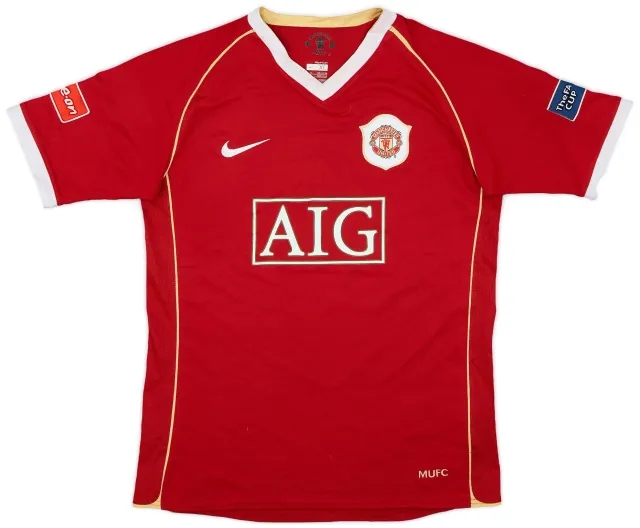 Nike 2006-07 Manchester United Home Shirt - 9/10 - (XL.Boys)