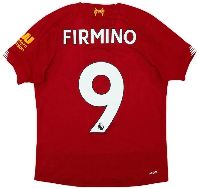 NewBalance 2019-20 Liverpool Home Shirt Firmino #9 - 9/10 - (M.Boys)