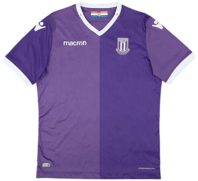 Macron 2018-19 Stoke City Away Shirt - 9/10 - (L.Boys)
