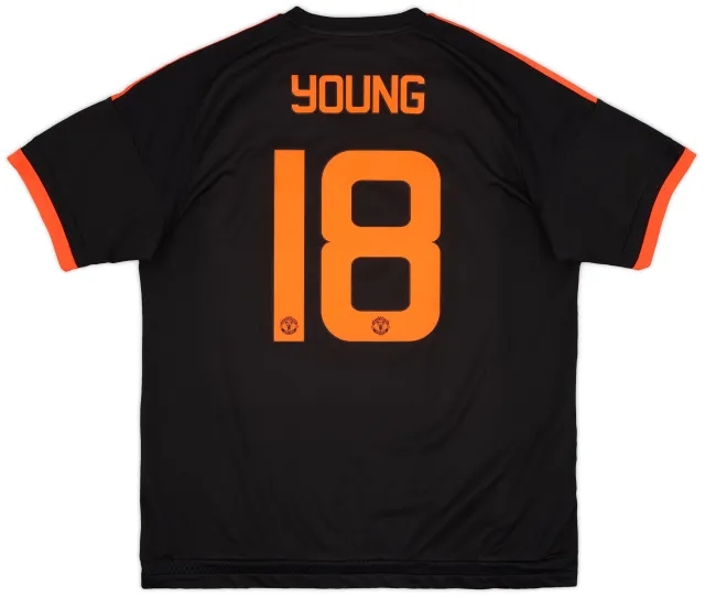adidas 2015-16 Manchester United Third Shirt Young #18 - 6/10 - (XL)