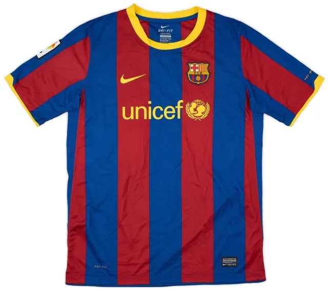Nike 2010-11 Barcelona Home Shirt - 9/10 - (XL.Boys)