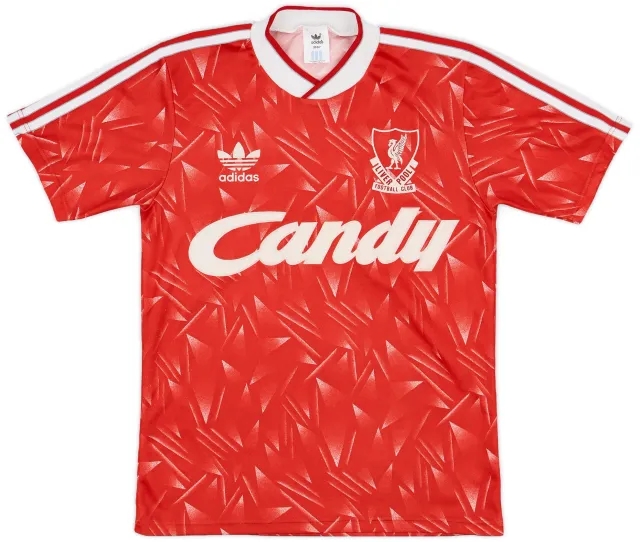 adidas 1989-91 Liverpool Home Shirt - 8/10 - (L.Boys)