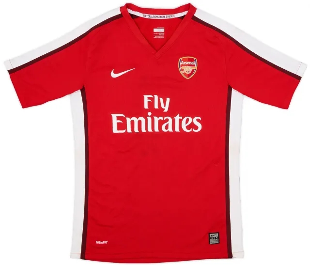 Nike 2008-10 Arsenal Home Shirt - 7/10 - (L.Boys)
