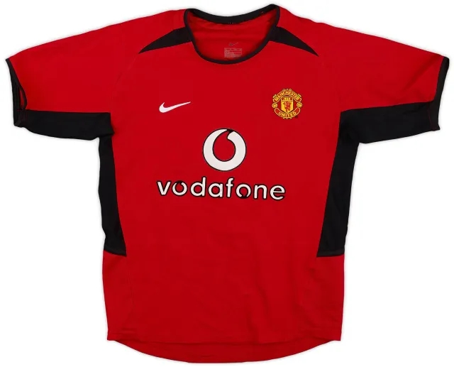 Nike 2002-04 Manchester United Home Shirt - 6/10 - (S.Boys)